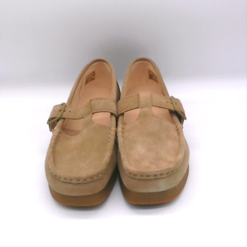 Clarks Tan wallabee evo bar flats Clarks wallabee evo bar 1