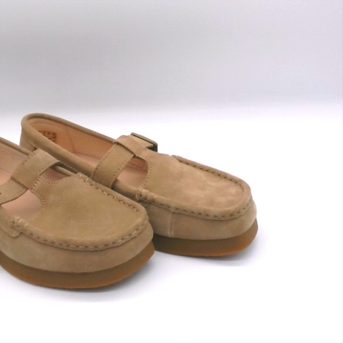 Clarks Tan wallabee evo bar flats Clarks wallabee evo bar 2