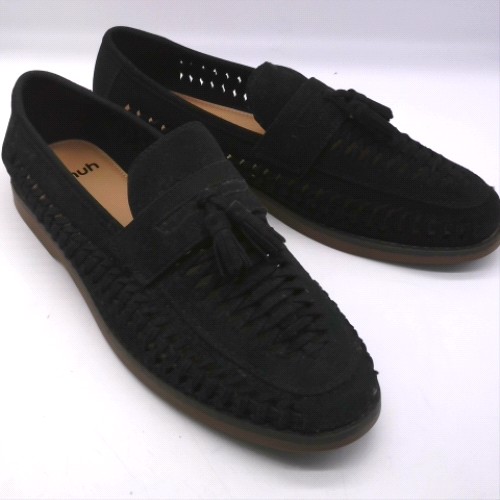 schuh Black robbie woven loafer shoes schuh robbie woven loafer 2