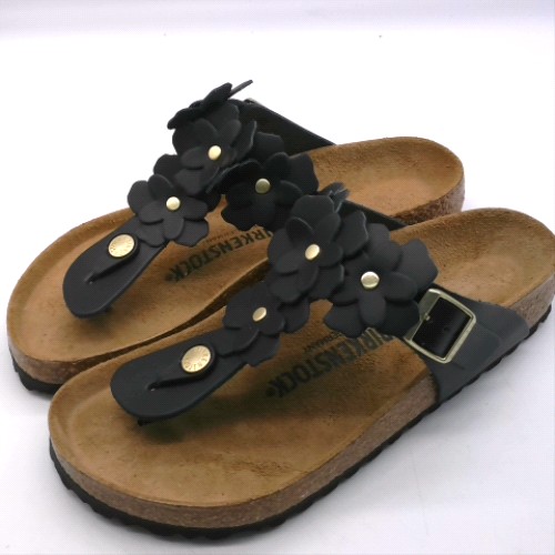 BIRKENSTOCK Black gizeh flowers sandals BIRKENSTOCK gizeh flowers 2