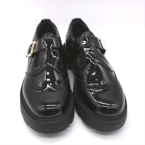 schuh Wide Fit Black leigh chunky t-bar flats schuh leigh chunky t-bar 1