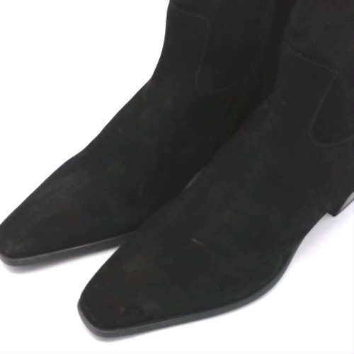 schuh Black daffy suede over the knee boots schuh daffy suede over the knee 2