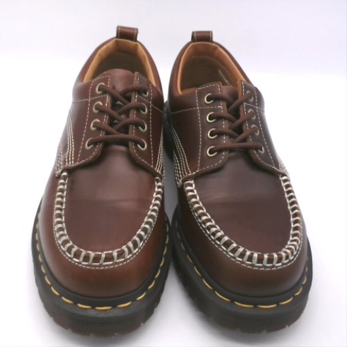Dr Martens Brown lowell moc toe flats Dr Martens lowell moc toe 1