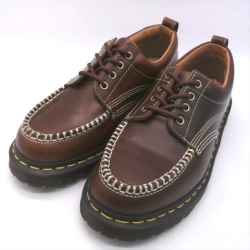 Dr Martens Brown lowell moc toe flats Dr Martens lowell moc toe 3