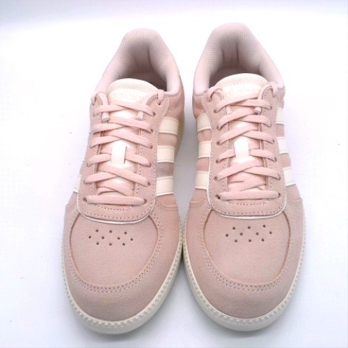 adidas White & Pink breaknet sleek trainers adidas breaknet sleek 1
