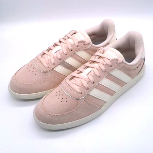 adidas White & Pink breaknet sleek trainers adidas breaknet sleek 2