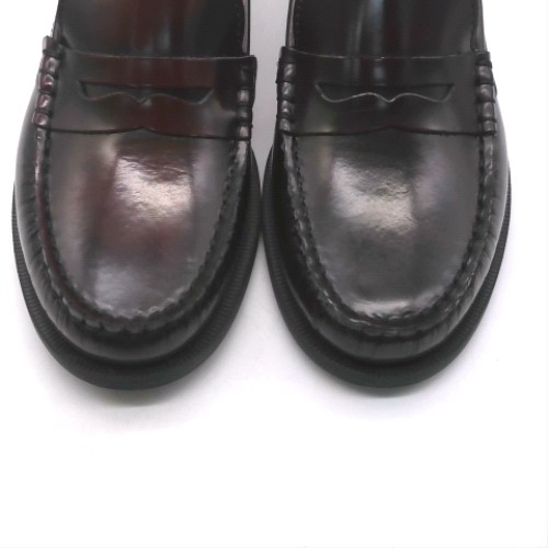 schuh Burgundy liverpool penny leather loafer flats schuh liverpool penny leather loafer 2