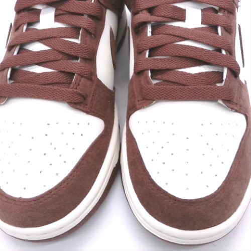Nike White & Burgundy dunk trainers Nike dunk 3