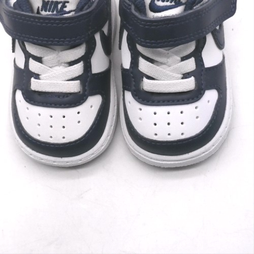Nike White & Navy court borough low boys toddler Nike court borough low 2