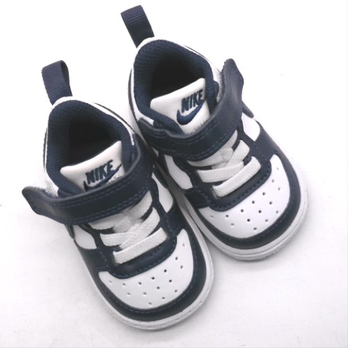 Nike White & Navy court borough low boys toddler Nike court borough low 3