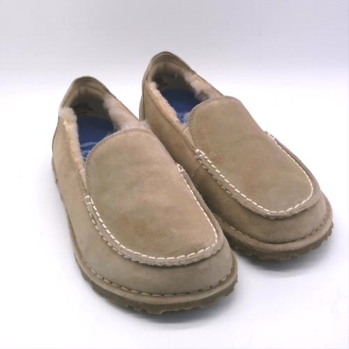 BIRKENSTOCK Taupe utti shearling flats BIRKENSTOCK utti shearling 2
