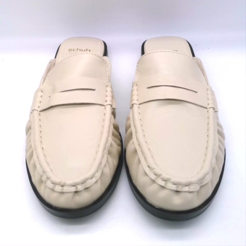 schuh Off-White leeds leather backless loafer flats schuh leeds leather backless loafer 1