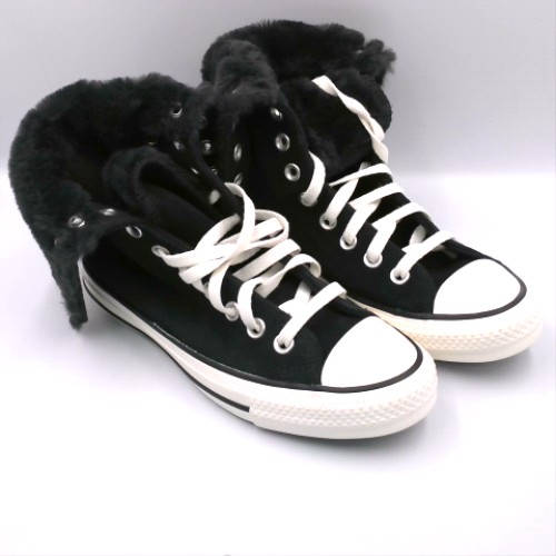 Converse Black all star fold over xhi trainers Converse all star fold over xhi 2