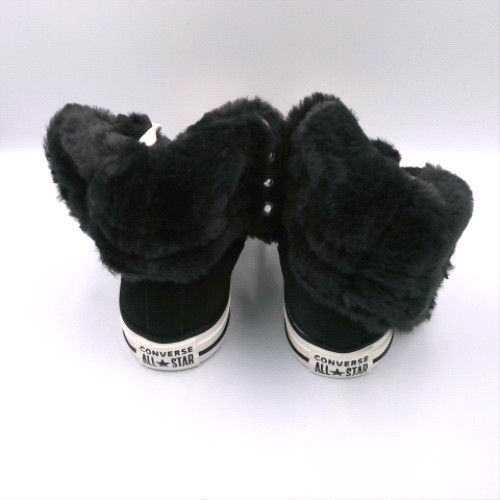 Converse Black all star fold over xhi trainers Converse all star fold over xhi 3
