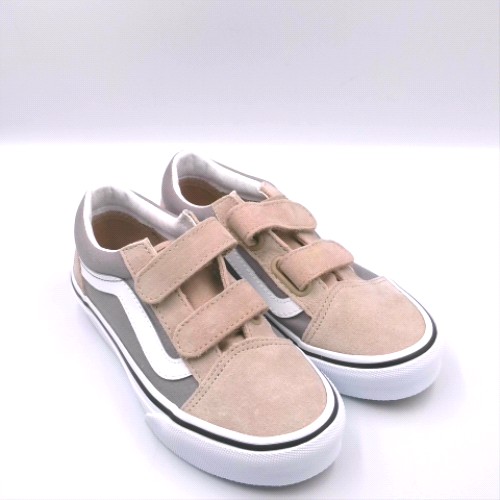 Vans Grey Multi old skool v boys junior Vans old skool v 2