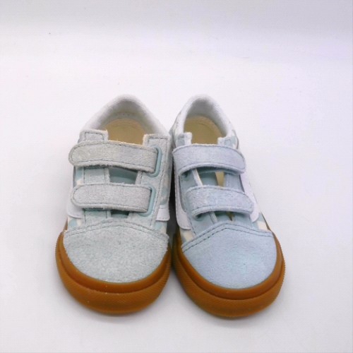 Vans Pale Blue Multi old skool v toddler Vans old skool v 1