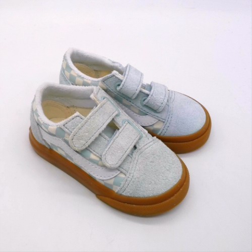 Vans Pale Blue Multi old skool v toddler Vans old skool v 2