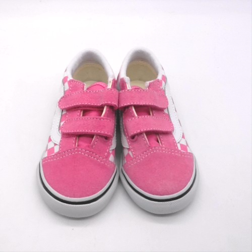 Vans White & Pink old skool v girls toddler Vans old skool v 1