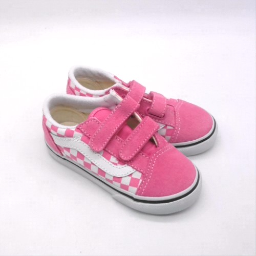 Vans White & Pink old skool v girls toddler Vans old skool v 2