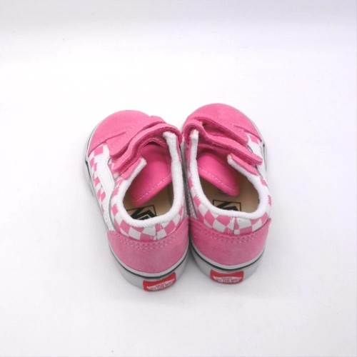 Vans White & Pink old skool v girls toddler Vans old skool v 3