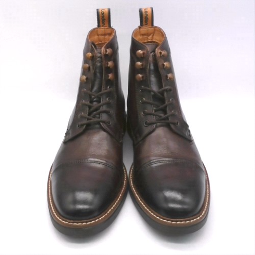Base London Dark Brown plymouth toe cap boots Base London plymouth toe cap 1