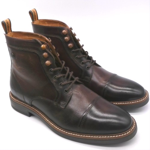 Base London Dark Brown plymouth toe cap boots Base London plymouth toe cap 3