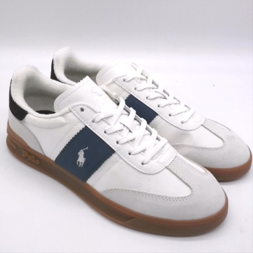 Polo Ralph Lauren White & Blue heritage aera trainers Polo Ralph Lauren heritage aera 3