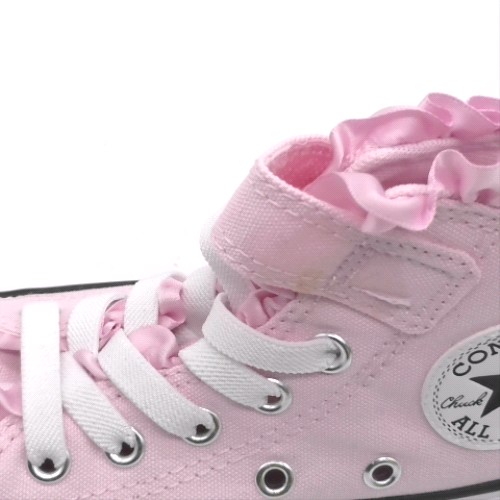 Converse Pale Pink all star hi 1v girls junior Converse all star hi 1v 3