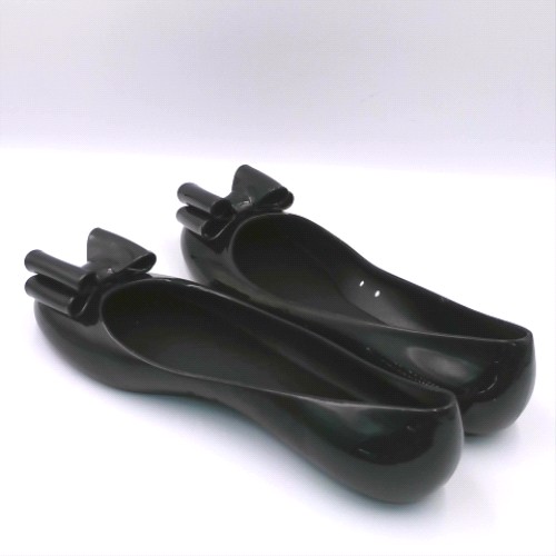 JUJU JELLIES Black bow ballet flats JUJU JELLIES bow ballet 2