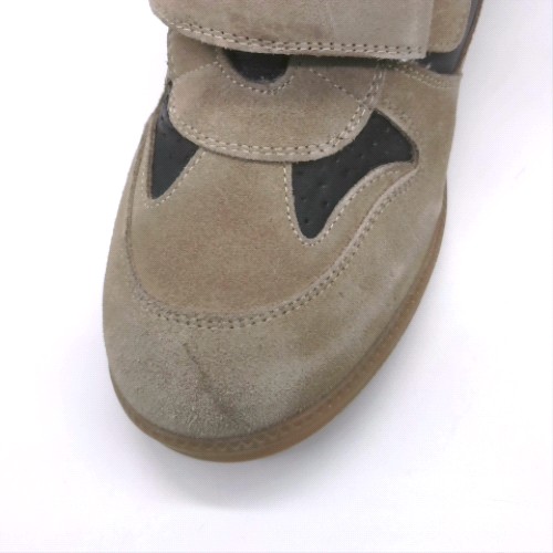 schuh Taupe maxine suede wedge trainers schuh maxine suede wedge 3