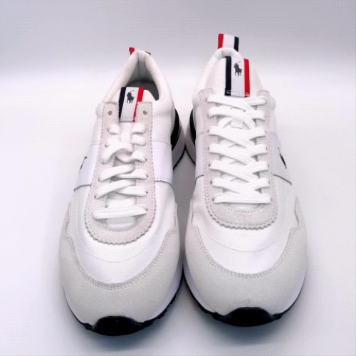 Polo Ralph Lauren White & Navy train 89 trainers Polo Ralph Lauren train 89 1