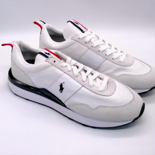 Polo Ralph Lauren White & Navy train 89 trainers Polo Ralph Lauren train 89 2