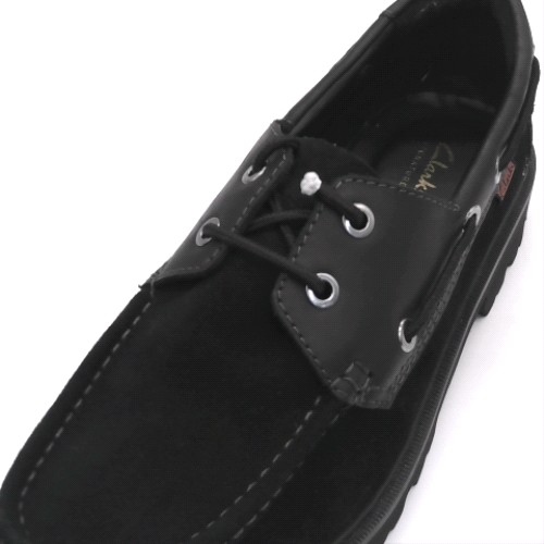 Clarks Black cleyhill boat shoes Clarks cleyhill boat 3
