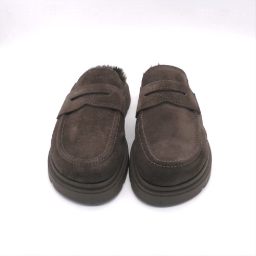 schuh Brown tamsin loafer mule flats schuh tamsin loafer mule 1