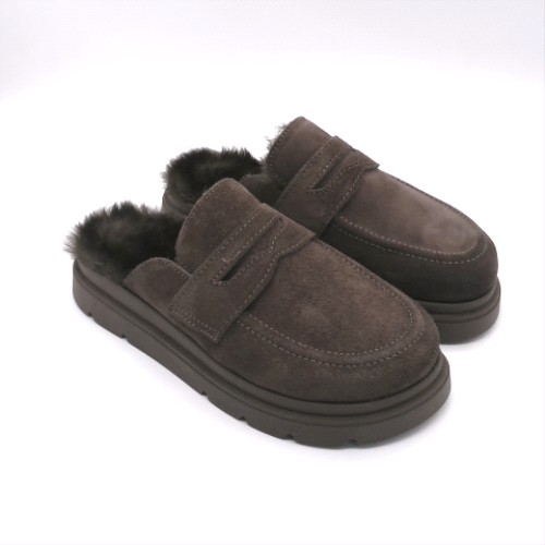 schuh Brown tamsin loafer mule flats schuh tamsin loafer mule 2