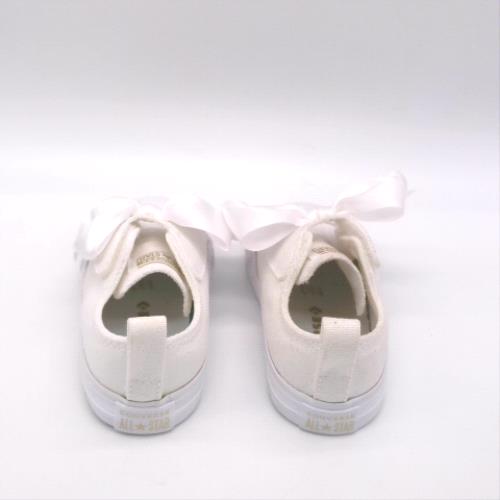 Converse White all star one strap bow girls toddler Converse all star one strap bow 3