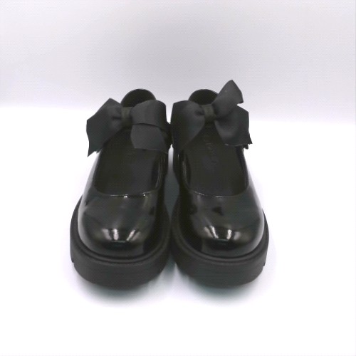 Kickers Black kori mary jane bow girls junior Kickers kori mary jane bow 1