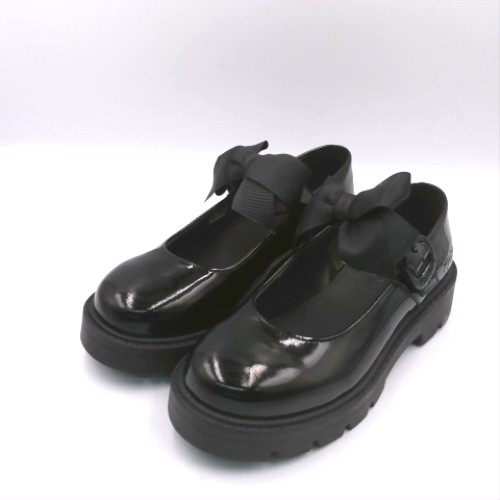 Kickers Black kori mary jane bow girls junior Kickers kori mary jane bow 2