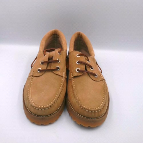 schuh Taupe lovington suede boat flats schuh lovington suede boat 1
