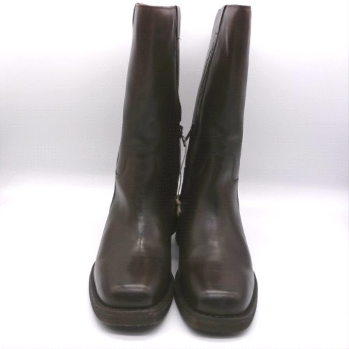 schuh Brown delany leather calf boots schuh delany leather calf 1