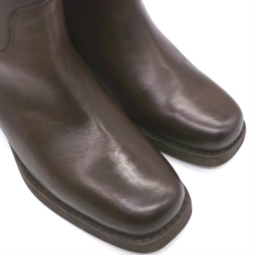 schuh Brown delany leather calf boots schuh delany leather calf 3