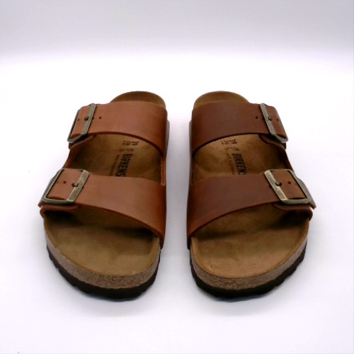 BIRKENSTOCK Dark Brown arizona oiled leather sandals BIRKENSTOCK arizona oiled leather 1