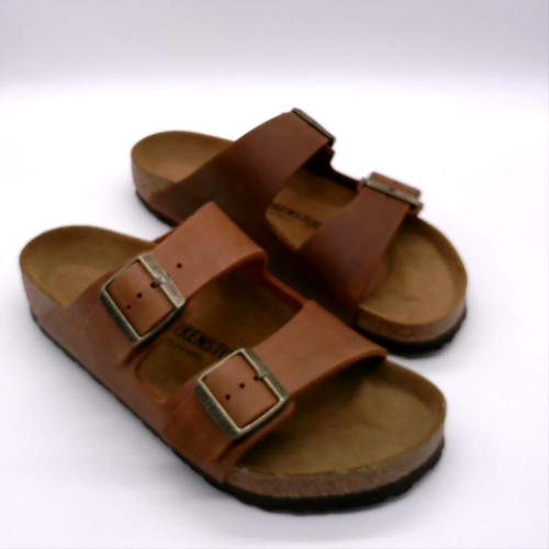 BIRKENSTOCK Dark Brown arizona oiled leather sandals BIRKENSTOCK arizona oiled leather 2