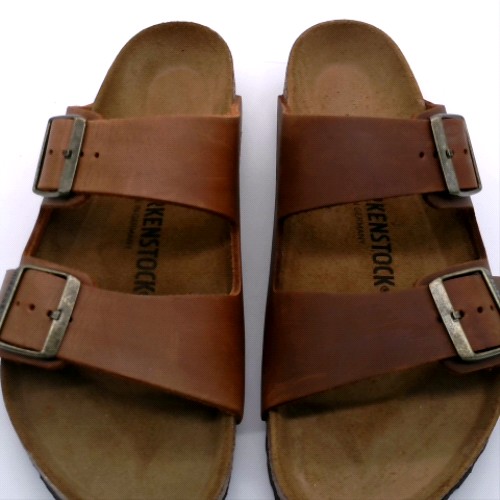 BIRKENSTOCK Dark Brown arizona oiled leather sandals BIRKENSTOCK arizona oiled leather 3