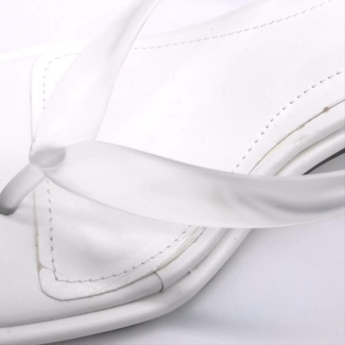 schuh White salvia clear toe post high heels schuh salvia clear toe post 3