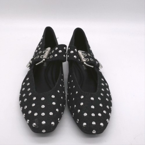 Azalea Wang Black kennith ballet flats Azalea Wang kennith ballet 1