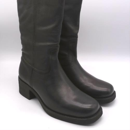 schuh Brown dakota slouch leather boots schuh dakota slouch leather 2
