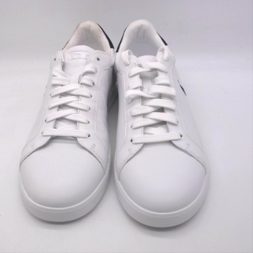 Polo Ralph Lauren White & Navy heritage court trainers Polo Ralph Lauren heritage court 1