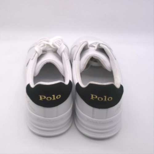 Polo Ralph Lauren White & Navy heritage court trainers Polo Ralph Lauren heritage court 3