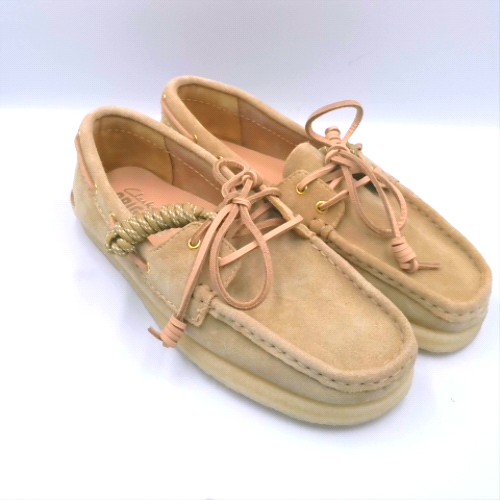 Clarks Originals Beige godney boat flats Clarks Originals godney boat 2